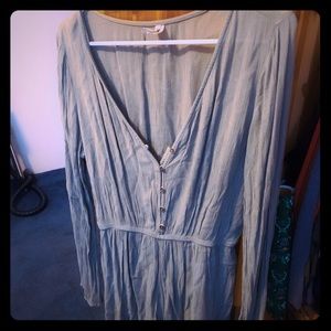 Green Long Sleeve M.U.D.D. Romper